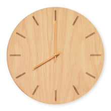 Billede af Hemverk Vægur Ø: 38 cm – Light Oak/Gold