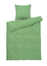 Billede af Juna Bæk&Bølge Sengetøj inkl. Pudebetræk 140x200 cm - Grøn/Sand 
