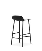 Billede af Normann Copenhagen Form Barstol SH: 65cm - Sort/Stål