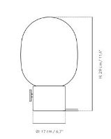 Billede af Audo Copenhagen JWDA bordlampe Ø: 17cm - Bronzed Brass