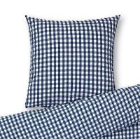 Billede af Juna Bæk&Bølge Pudebetræk 63x60 cm - Mørk Blå/Hvid