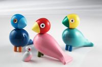 Billede af Kay Bojesen Sangfugl Kay H: 15,5 cm - Blå/Lyseblå