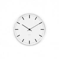 Billede af Arne Jacobsen City Hall Vægur Ø: 21 cm - Sort/hvid