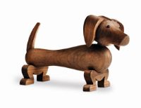 Billede af Kay Bojesen Gravhund H: 11 cm - Valnød