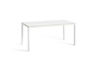 Billede af HAY T12 Table 160x80 cm - White Powder Coated Aluminium/White Laminate