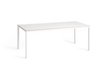 Billede af HAY T12 Table 200x95 cm - White Powder Coated Aluminium/White Laminate