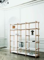 Billede af HAY Woody Høj B:206,5 x H:196,5 cm - Natur/hvid