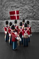 Billede af Kay Bojesen Reservedel Tekstilflag Lille Garder H: 29,5cm - Rød/Hvid