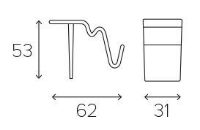 Billede af Conform Funco Sidebord H: 53cm - Valnød
