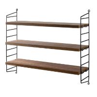 Billede af String Pocket Reol 60x50 cm - Walnut/Black 