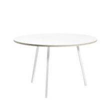 Billede af HAY Loop Stand Round Table Ø: 120 cm - White/White Laminate