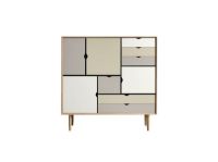 Billede af Andersen Furniture S3 Skænk 132x131 cm - Eg/Farvet front