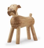 Billede af Kay Bojesen Hund Tim H: 7,5 cm - Eg