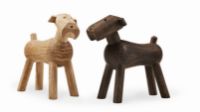 Billede af Kay Bojesen Hund Tim H: 7,5 cm - Eg