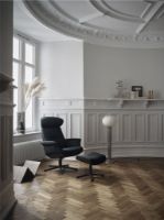 Billede af Conform Timeout Lænestol SH: 42cm - Sortbejdset Eg/Sort Læder