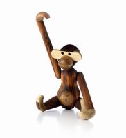 Billede af Kay Bojesen Abe Mellem H: 28 cm - Teak/Limbatræ 

