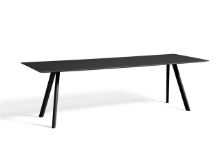 Billede af HAY CPH 30 Table 250x90x74 cm - Black Lacquered Solid Oak/Black Linoleum