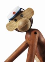 Billede af Kay Bojesen Studenterhue til Lille Abe Ø: 3,5 cm - Blå/Bøg