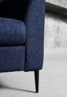 Billede af Mogens Hansen 272 Sofa 2,5 Pers - Luna 2 4703 / Sorte Spikes