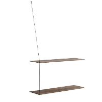 Billede af Woud Stedge Shelf 2.0 L: 80 cm - Smoked Oak