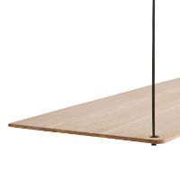 Billede af Woud Stedge Shelf 2.0 L: 80 cm - White Pigmented Laquered Oak 