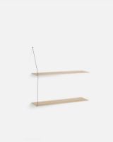 Billede af Woud Stedge Shelf 2.0 L: 80 cm - White Pigmented Laquered Oak 