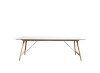 Billede af Andersen Furniture Spisebord T7 Med Udtræk 95x220x74 cm - Hvid laminat/Eg Sæbebehandlet 