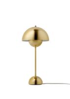 Billede af &Tradition Flowerpot VP3 Bordlampe H: 50 cm - Brass-Plated