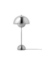Billede af &Tradition Flowerpot VP3 Bordlampe H: 50 cm - Chrome Plated 