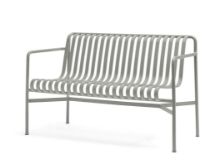 Billede af HAY Palissade Dining Bench L: 128 cm - Sky grey 