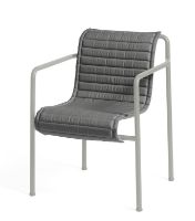Billede af HAY Palissade Dining Armchair Quilted Cushion 103,5x44,5 cm  - Anthracite