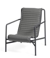 Billede af HAY Palissade Lounge Chair High Quilted Cushion 49,5x139 cm - Anthracite