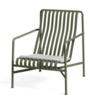 Billede af HAY Palissade Lounge Chair High & Low Seat Cushion 52,5x48 cm  - Sky Grey