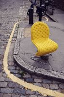 Billede af Verpan System 1-2-3 Dining Chair Standard SH: 47 cm - Camo Sierra Black / Aluminium