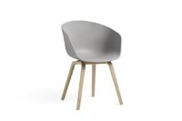 Billede af HAY AAC 22 About A Chair SH: 46 cm - Lacquered Oak Veneer/Concrete Grey