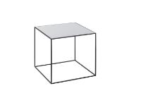 Billede af Audo Copenhagen Twin 35 Table 35x35 cm - Black Frame/Cool Grey/Black Stained Ash