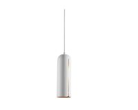 Billede af Woud Gap Pendant Tall H: 30 cm - Hvid / Messing OUTLET
