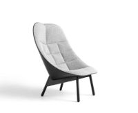 Billede af HAY Uchiwa Lænestol SH: 40cm - Sort Lakeret Eg /Hallingdal 126 Sierra SI1001
