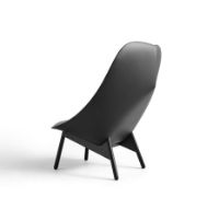 Billede af HAY Uchiwa Lænestol SH: 40cm - Sort Lakeret Eg /Hallingdal 126 Sierra SI1001
