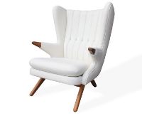 Billede af Skipper Bamsestol Fuldpolstret SH: 44 cm - Massiv Eg/Hallingdal 130