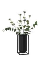 Billede af Audo Copenhagen Kubus Lolo Vase H: 24 cm - Sort 