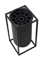 Billede af Audo Copenhagen Kubus Lolo Vase H: 24 cm - Sort 