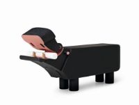 Billede af Kay Bojesen Flodhest H: 12,5 cm  - Sort Bøg