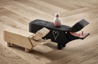 Billede af Kay Bojesen Flodhest H: 12,5 cm  - Sort Bøg