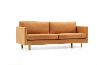 Billede af Mogens Hansen MH981 4 Pers Sofa L: 240 cm - Dakar Læder / Eg