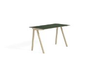 Billede af HAY CPH 90 Desk 130x65x74 cm - Lacquered Solid Oak/Green Linoleum