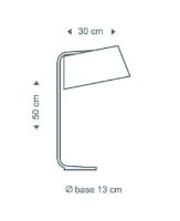 Billede af Secto Design Owalo 7020 Bordlampe H: 50 cm - Hvid