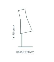 Billede af Secto Design 4220 Bordlampe H: 75 cm - Hvid