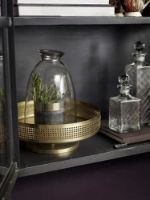 Billede af Nordal Vitrineskab i Jern 214 x 80 cm - Sort