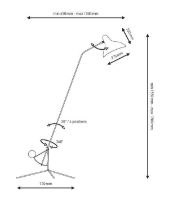 Billede af DCW Editions Mantis BS1 Schottlander Floor Tripod Base H: 170 cm - Black
